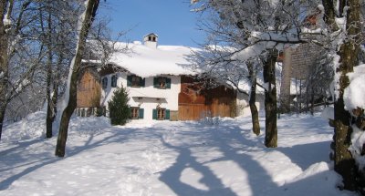 Winter-Foto des Hauses